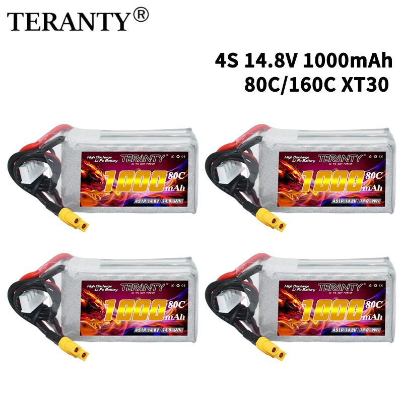 Drone Battery Plate - Batería Lipo TERANTY 4S 1000mAh 14.8V