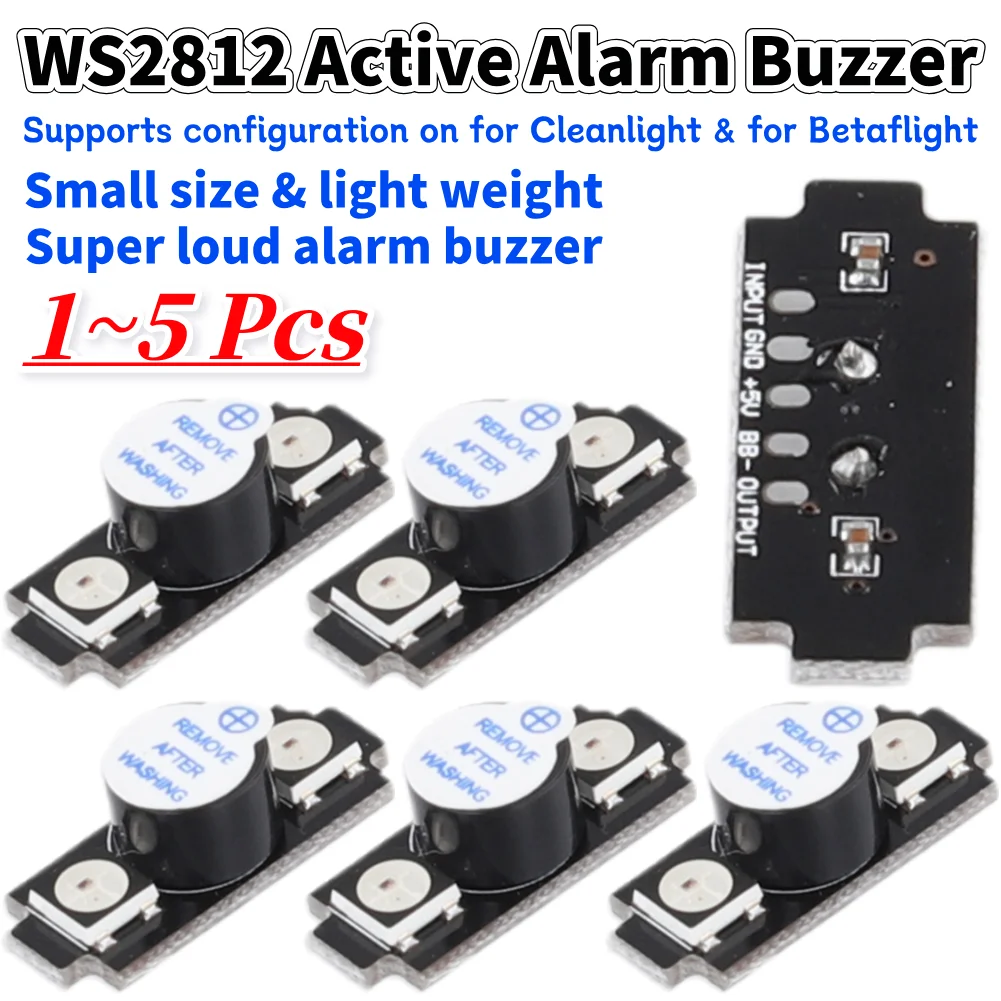 Drone Battery Alarm - Zumbador de alarma activa WS2812, zumbador