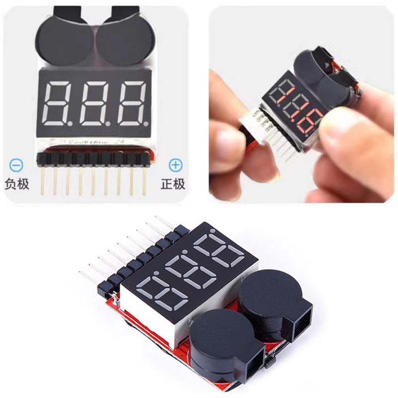 Drone Battery Voltage Checker - Comprobador de celdas de coche teledirigido,