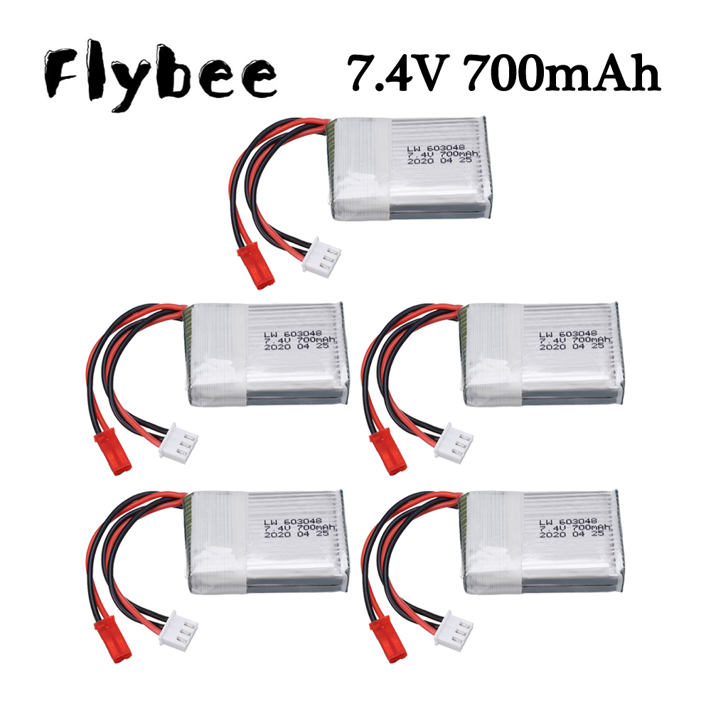 Drone Battery Connector - Batería Lipo de 7,4 V, 700mAh,