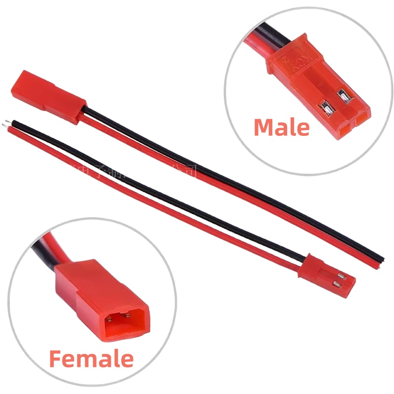 Drone Battery Connector - 20 piezas 10 pares JST 2P