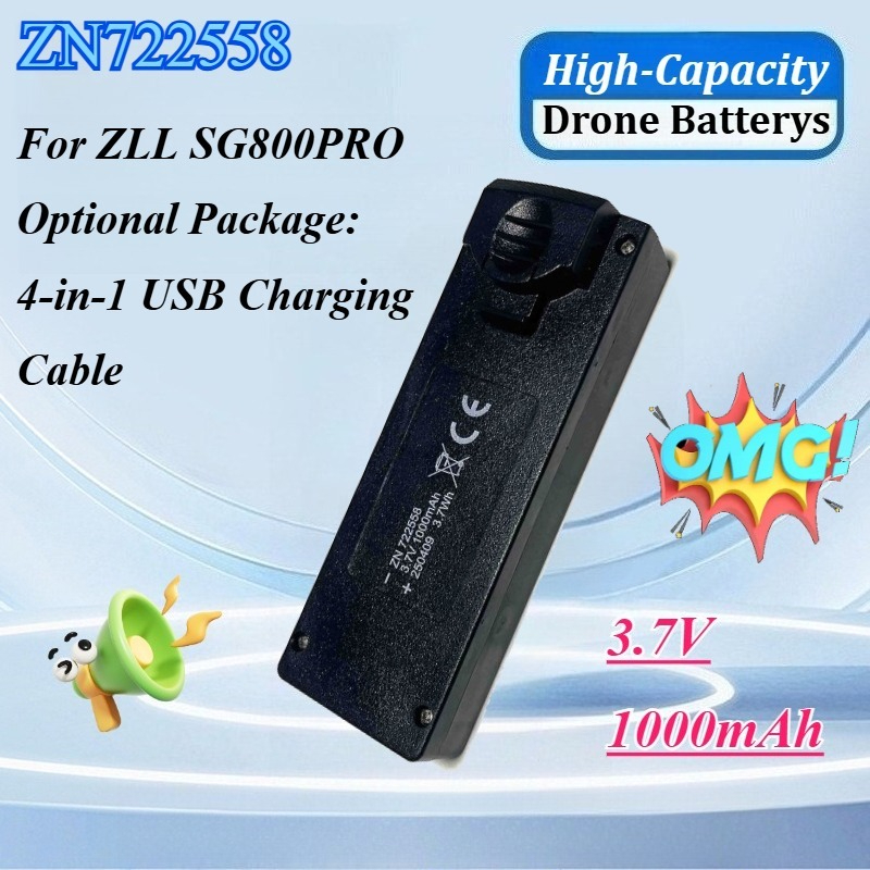 Drone Battery Li-Ion - Batería de Alta Calidad ZN722558 3.7V