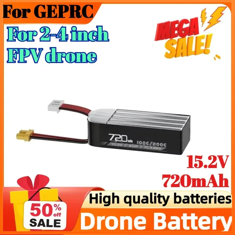 Drone Battery High Voltage - Batería 4S 15.2V 720mAh 100C para