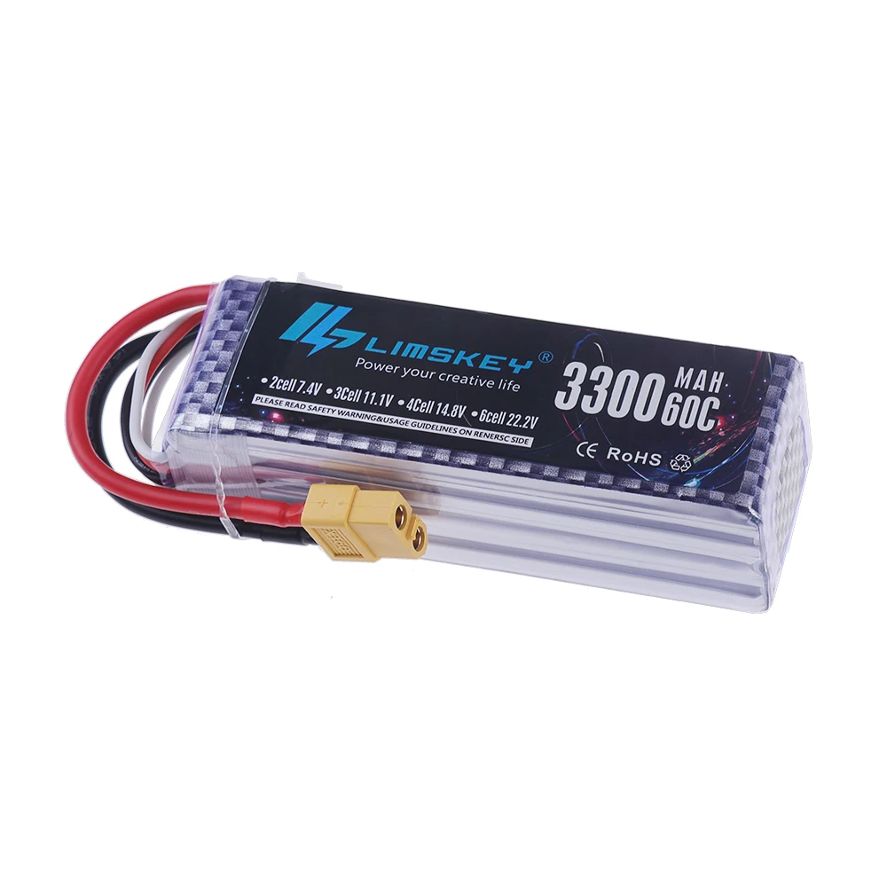 Batería LiPo 4S 14.8V 3300mAh  - Drone Battery 4S reseña y precio