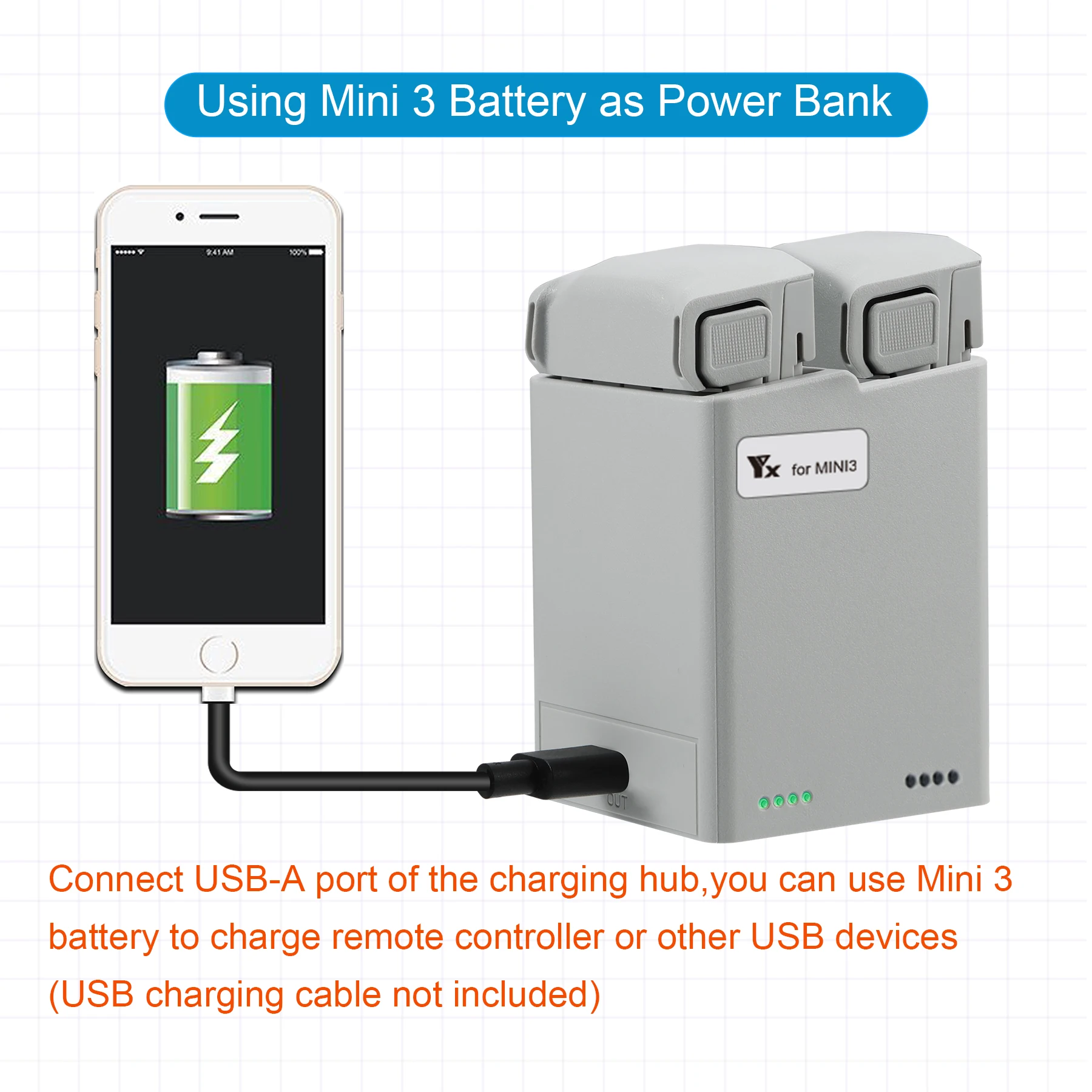Cargador Hub para Dron DJI Min - Drone Battery Balance Charger reseña y precio