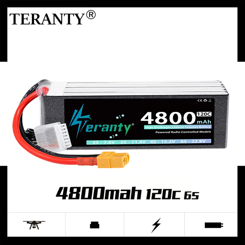 Batería Lipo TERANTY 6S 4800mA - Drone Battery Plate reseña y precio