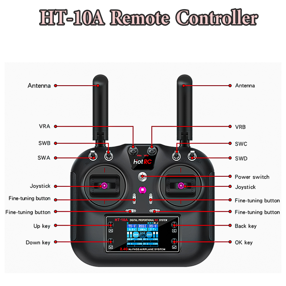 Hotrc Hot rc HT-10A HT10A 2,4  - Drone Battery Connector reseña y precio