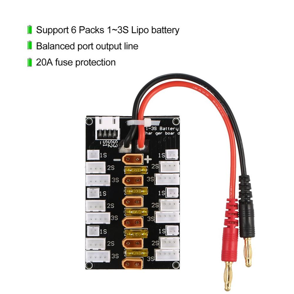 Placa de carga paralela de la  - Drone Battery Parallel Board reseña y precio