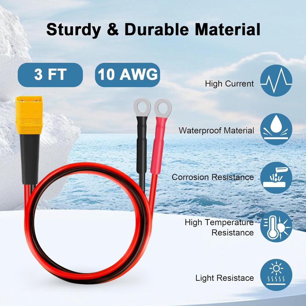 Cable de Terminal XT90 a O Rin - Drone Battery Connector reseña y precio