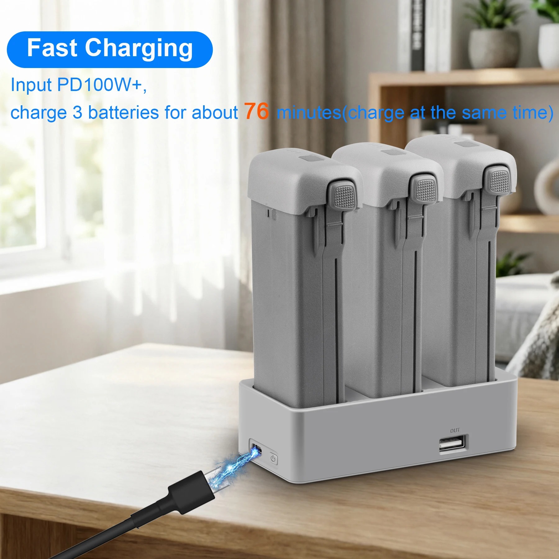 Cargador rápido de tres vías p - Drone Battery Balance Charger reseña y precio