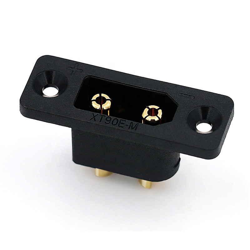 30PCSAmass negro XT90E-M conec - Drone Battery Connector reseña y precio