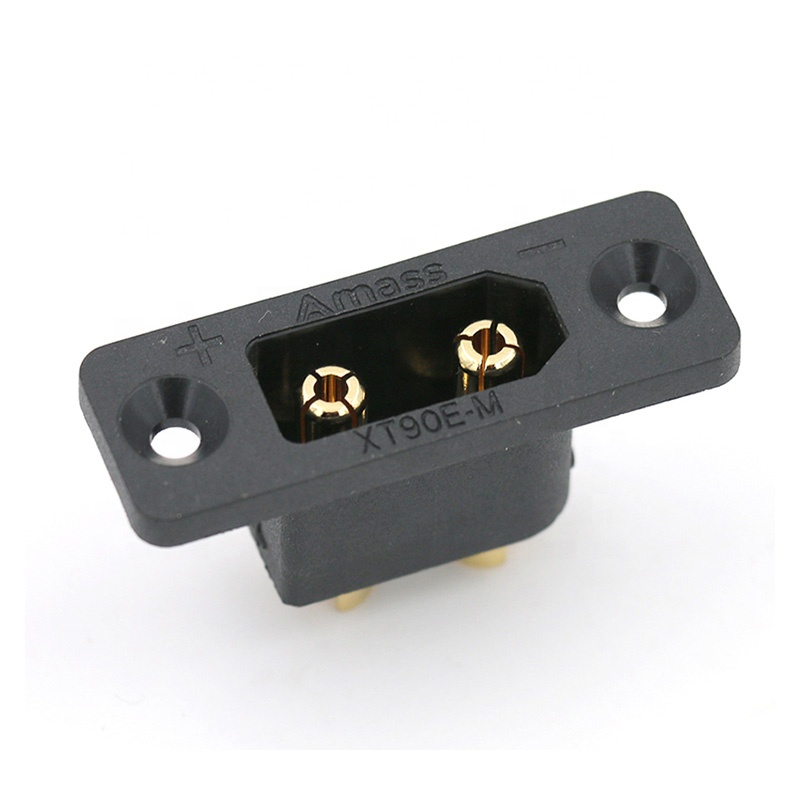 30PCSAmass negro XT90E-M conec - Drone Battery Connector reseña y precio
