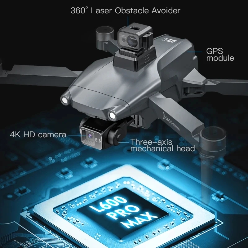 L600 PRO MAX GPS Drone profesi - Drone Battery Case reseña y precio