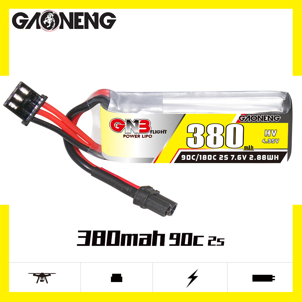 Batería Lipo GNB 2S 7,6 V 380m - Drone Battery Plate reseña y precio