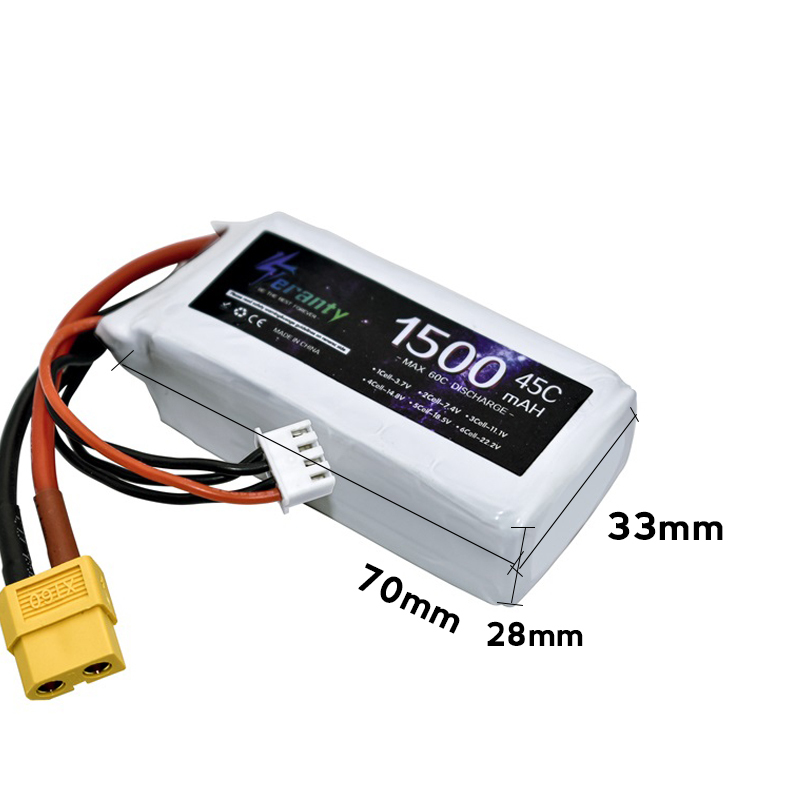 Batería Lipo TERANTY 3s 45C 11 - Drone Battery 3S reseña y precio