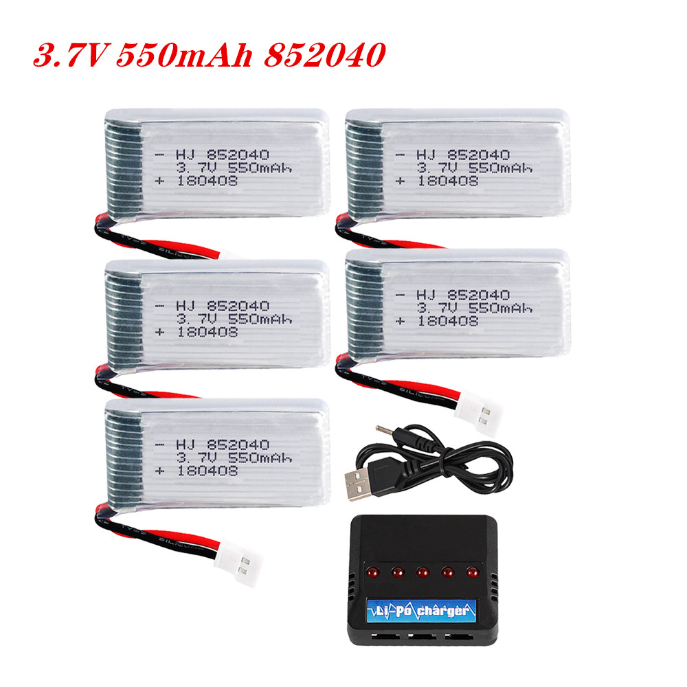 Batería Lipo 3.7V 550mAh 25C 8 - Drone Battery Charger reseña y precio