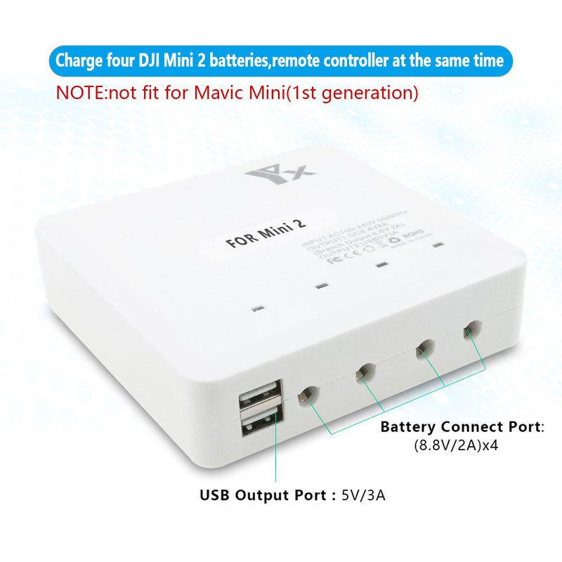 YX 6 en 1 concentrador de carg - Drone Battery Smart reseña y precio