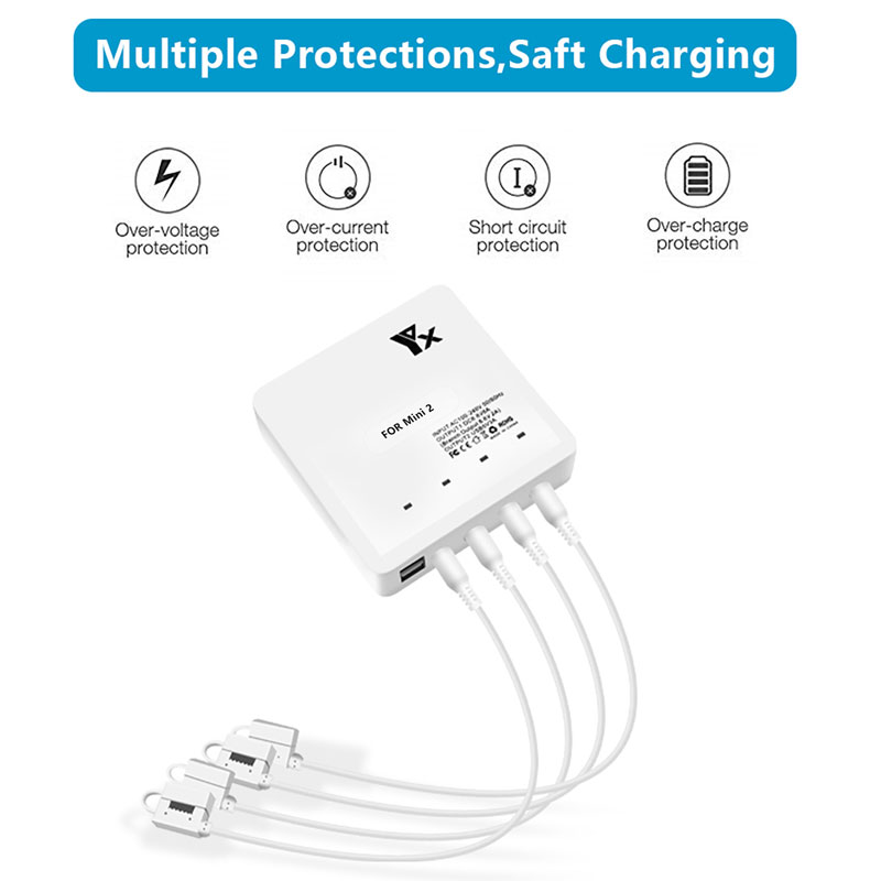 YX 6 en 1 concentrador de carg - Drone Battery Smart reseña y precio
