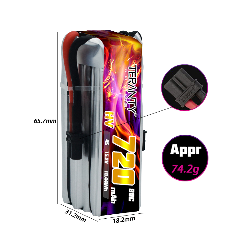 Batería Lipo HV TERANTY 720mAh - Drone Battery Plate reseña y precio