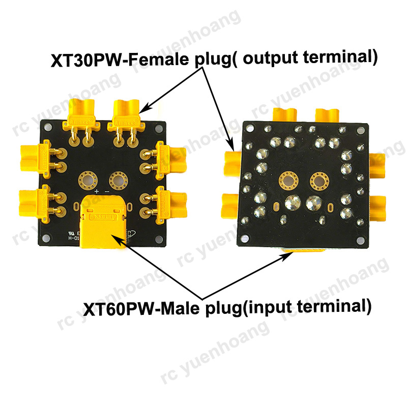 1 Uds XT30PW-placa de distribu - Drone Battery Parallel Board reseña y precio