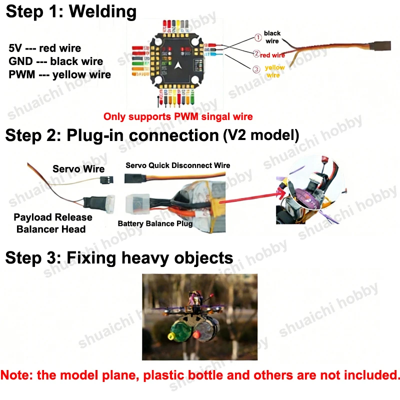 1 unidad de lanzador de servom - Drone Battery Strap reseña y precio