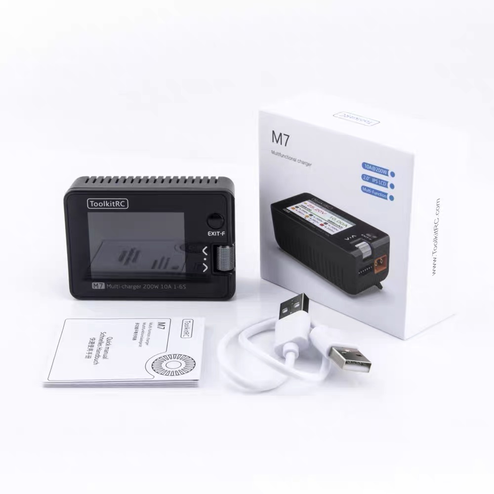 Para ToolkitRC M7 200W 10A DC  - Drone Battery Voltage Checker reseña y precio